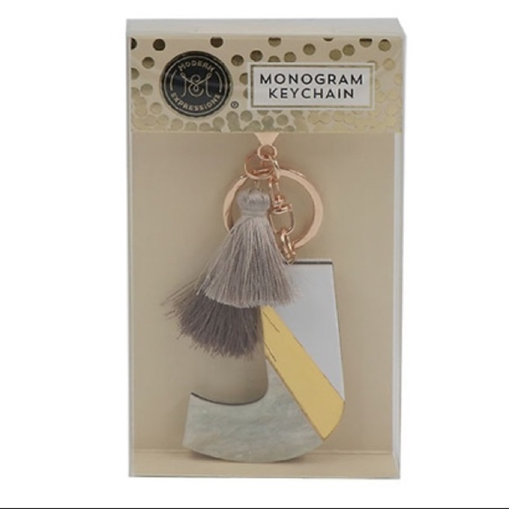 🔥5/$25🔥”J” Monogram & Tassle Keychain by Modern Expressions